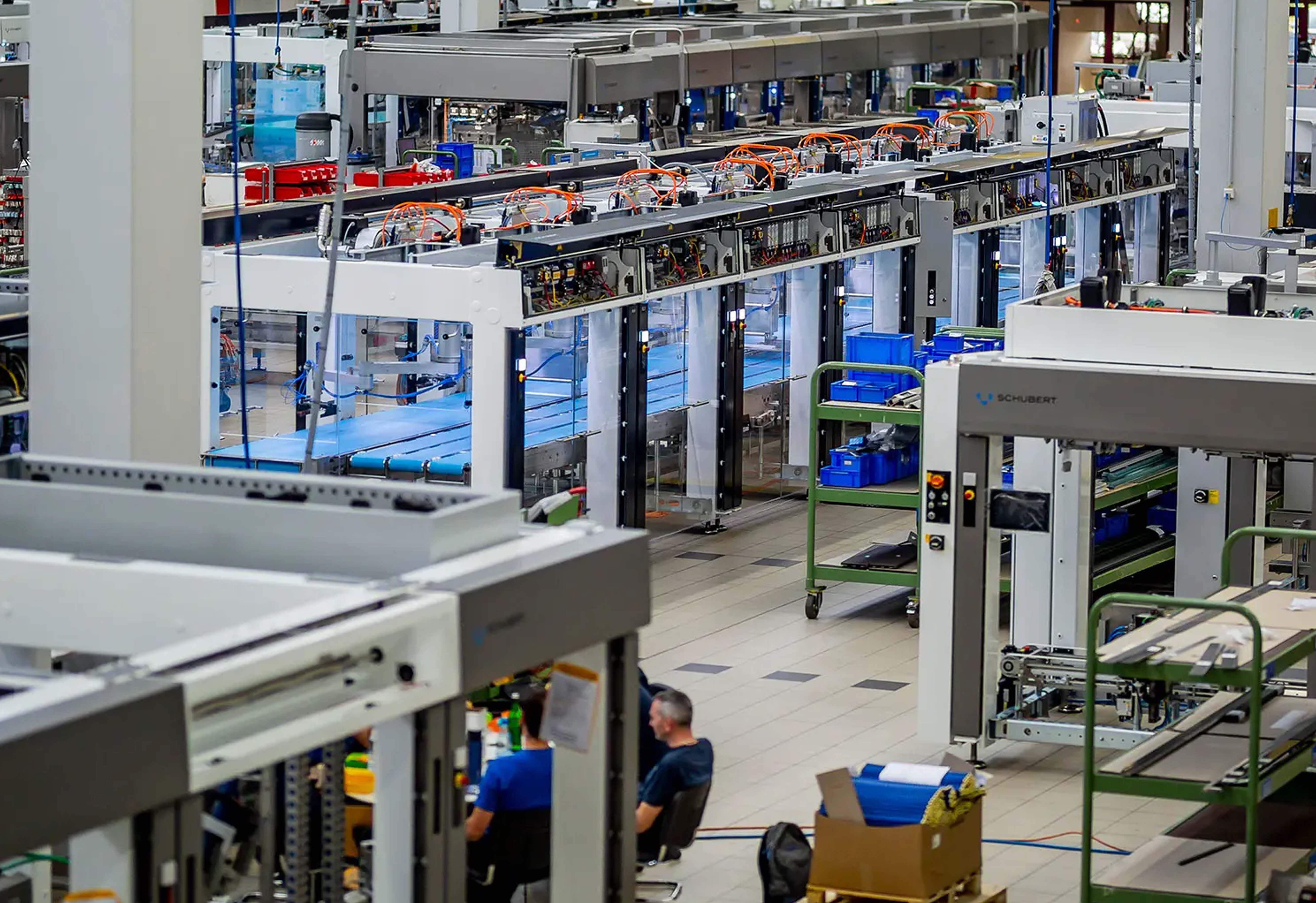 Schubert's manufacturing line assembly in Crailsheim, Germany